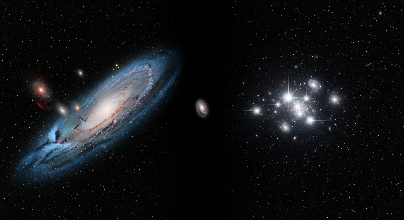 The universe's stars are born close, yet silenced by grand design