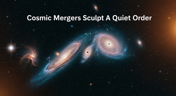 Cosmic Mergers Sculpt A Quiet Order