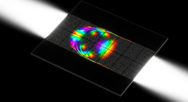 Glass-like film conducts power and sharply bends visible light