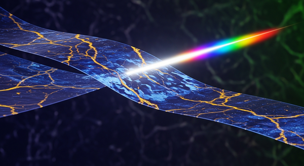 Glass-like film conducts power and sharply bends visible light